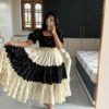 Handloom black and off white